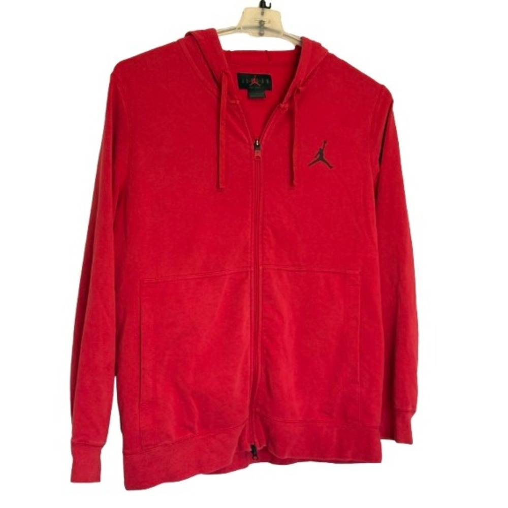 Jordan Mens Dri-FIT Full Zip Hoodie Red Jumpman Sweatshirt XL